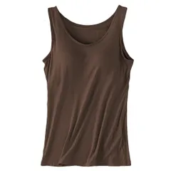 ブラトップ タンクトップ キャミソール カップ付き インナー 肌着 パッド 大きいサイズ オールシーズン ホールド ストレッチ さらさら 黒 白 赤 茶 紫 紺 rr4