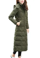 ダウンコート レディース コート ジャケット ライトダウン 超ロング 膝丈 厚手 アウター 軽量 ファーフード付き おしゃれ シンプル 無地 細身 暖かい トップス 防寒着 防寒服 上着 秋冬