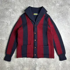 Polo by Ralph Lauren ポロラルフローレン RUGBY ラグビー ショールカラーストライプカーディガン ウールカーディガン M