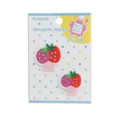 【メール便】名前ワッペン 名札つけ アップリケ 2枚セット いちご パイオニア ネームタグ 手芸用品 入園 入学 プレゼント 男の子 女の子 ギフ