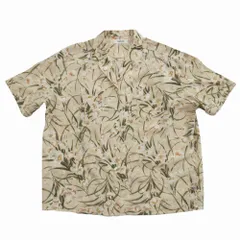 INGEBORG インゲボルグ フラワープリント アロハシャツ オープンカラー 半袖 ライトベージュ P0261FB22  【中古】