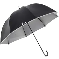 オカモト原宿店 オカモト原宿店 日傘 uvカット 100 遮光 長傘 完全遮光 遮光率 100% 晴雨兼用傘 雨傘 猫柄 おしゃれ かわいい ドーム型 UVカット 紫外線遮蔽率 日焼け対策 99.9% 手開き レディース おしゃれ かわいい ドーム型 小花 1