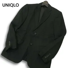 21SS★ UNIQLO ユニクロ 春夏 SLIM FIT 麻 プレミアムリネン100％★ アンコン テーラード ジャケット Sz.S メンズ 黒
