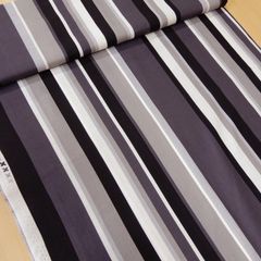 約110×50cm　ハワイアンプリント生地 キャシー中島 キャシーマム ハッピーストライプ 02405-5 ブラック　生地 布地 布 ハンドメイド