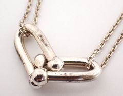 TIFFANY&Co.(ティファニー) ハードウェアダブルリンクネックレス SV925 11.8g シルバー925 ロングネックレス レディース メンズ
