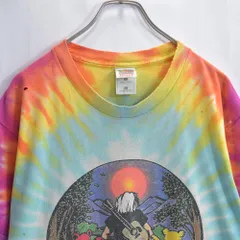90〜00s FRUIT OF THE LOOM グレイトフル・デッド ジェリー・ガルシア 追悼 Tシャツ 半袖 バンドT ヴィンテージ グランジ ビンテージ USA アメリカ古着 メンズ Mサイズ相当