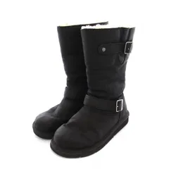【美品】アグオーストラリア ケンジントン エンジニアブーツ 24 黒 5678 UGG アグ エンジニアブーツ ムートンブーツ 5678 KENSINGTON