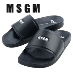 エムエスジーエム サンダル MSGM シャワーサンダル 3440MS208 970 99 ブラック マイクロロゴ スポーツサンダル エム・エス・ジー・エム オープントゥ 24〜29cm