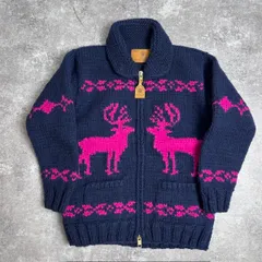 URU TOKYO CANADIAN SWEATER TYPE B 20FCS02 CANADA製 別注 ハンドメイド ニット ネイビー カナディアン セーター ウルのサムネイル