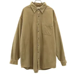 L.L.Bean エルエルビーン 80s ヴィンテージ 長袖 シャツ XL ベージュ系 アウトドア メンズ 古着