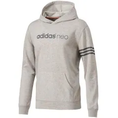 アディダス(adidas) BASIC+ スウェットプルオーバーパーカー Sサイズ BI071 AP4607 ミディアムグレイヘザー