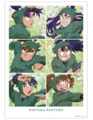 【中古】ポスター A3マット加工ポスター 六年生集合 grunge CANVAS 「忍たま乱太郎」