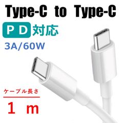 USB-C to USB-C ケーブル 1m