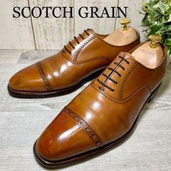 【SCOTCH GRAIN】スコッチグレイン25 パンチドキャップトゥ ブラウン