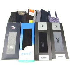 プレイボーイ/福助他 靴下 12点セット 未使用 クルーソックス ブランド まとめて 大量 箱ダメージ有 メンズ