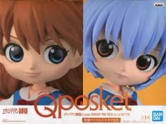 [중고] 피규어 레이 & 아스카 [에반게리온 신극장판] Q posket EVANGELION STORE SPECIAL ver. 특제 아크릴 디오라마 첨부 EVANGELION STORE 한정
