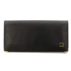 ダンヒル dunhill 長財布 二つ折り スリムウォレット レザー ロゴ金具 黒 ブラック /IR ■GY18のサムネイル