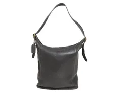 【お得なクーポン配布中!】 オールドコーチ 本革 レザー ショルダー バッグ 古着 大きめ COACH バケツ 黒 トートバック カウハイド コーチ レディース メンズ ブラック