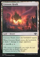 【中古】マジックザギャザリング 0255[L]：【OTJ】Creosote Heath/クレオソートの荒野