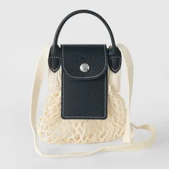 新品 ロンシャン LONGCHAMP ショルダーバッグ ル プリアージュ フィレ XS メッシュバッグ ネイビー