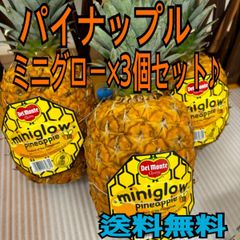 デルモンテ　パイナップル　ミニグロー×3玉セット