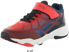 子供靴 スニーカー 運動会 マジック ベルクロ 通園 通学 男の子用 ムーンスター スキルシューター エアドライブ キッズ ジュニア 子供 運動靴 tmsk0005 レッド 17.5cm