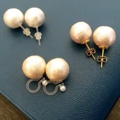 一粒コットンパール(こちらはピアス)