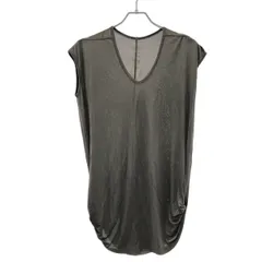 Rick Owens リックオウエンス 15SS ノースリーブVネックトップス  チャコールのサムネイル
