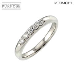 ミキモト MIKIMOTO 10号 リング ダイヤ 0.15ct Pt プラチナ 指輪 Diamond Ring 90238283