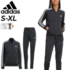 アディダス ジャージ 上下 レディース adidas 3S トラックスーツ ジャケット ロングパンツ セットアップ ジャージー 女性用 スリムフィット トレーニング スポーツウェア ウエア 黒 レディースウェア 秋冬 ブランド アパレル/FAN84