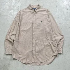90年代 Ralph Lauren ラルフローレン BLAKE  長袖 チェックシャツ メンズXL 