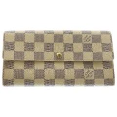 LOUIS VUITTON (ルイヴィトン) ポルトフォイユ サラ ダミエ アズール ロングウォレット 長財布 アイボリー N61735 CA2150