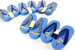 子供用 下駄 16.5cm 塗り 青 男の子 男児 ちびっこ サンダル ゲタ げた 浴衣 ゆかた 夏祭り 花火 盆踊り 塗下駄 昭和 ロマン レトロ 男物 ジュニアサイズ 浴衣から着物まで 普段履き 履物 ジャパニーズ靴 和装 日本製