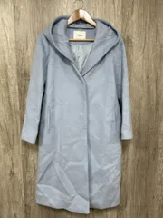 URBAN RESEARCH DOORS アーバンリサーチドアーズ ウール混 ロング コート sizeF/水色 ◆■ レディース