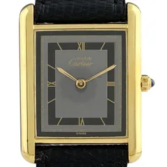 カルティエ CARTIER マストタンク LM 681006 腕時計 シルバー925 GP レザー クォーツ グレー ユニセックス 【中古】のサムネイル