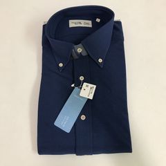 Maker'sShirt 鎌倉シャツ　長袖シャツ　紺　L　訳あり