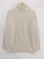 ◇ LOWRYS FARM ローリーズファーム タートルネック 長袖 ニットセーター サイズF ライトベージュ系 レディース P  【中古】 【1209210000957】