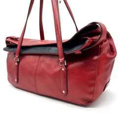 ?美品? agnes b Y2K Design red leather shoulder bag アニエスベー ショルダーバッグ ハンドバッグ