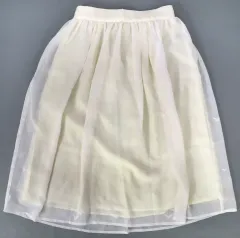 【中古】衣料雑貨 ルフモチーフ スカート ホワイト フリーサイズ 「マギ×earth music＆ecology Japan Label」