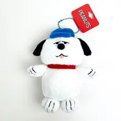 スヌーピー ふわふわマスコット オラフ ぬいぐるみ ボールチェーン ブルー