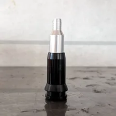 【シフトノブ】汎用品　12mmタイプ　プッシュ式ギアシフトコンバーター　ブラック　アダプターのサムネイル
