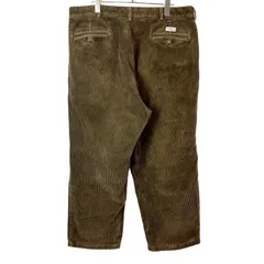 90s00sポロバイラルフローレンPOLObyRALPHLAURENツータックコーデュロイパンツANDREW PANTアンドリューパンツ太畝アメカジオリーブカーキY2Kレトロアメカジグランパコアvintageヴィンテージ50512