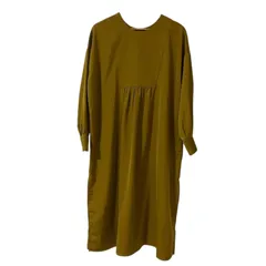 RE144 【美品】nano UNIVERSE ナノユニバース 前後2way ワンピース＋パンツ セットアップ サイズ36 マスタード