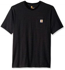 SALE！carhartt カーハート WORK WEAR ワークウェア ポケットTシャツ BLACK STRIPES　S