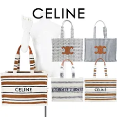 CÉLINE メイドイントート ショルダーバッグ ホワイト/ブラック CELINE セリーヌ メイドイントート バッグ キャンバス/カーフ