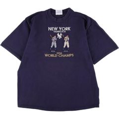 古着 CRABLE SPORTSWEAR MLB NEW YORK YANKEES ニューヨークヤンキース スポーツTシャツ USA製 メンズXL /eaa322402