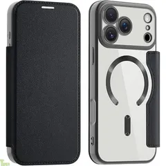 【REHOOF】iPhone 17 pro max 用 ケース 手帳型 magsafe対応 背面 透明 クリア 財布型 アイフォン 17 プロマックス ケース マグセーフ 手帳 ワイヤレス充電対応 カード入れ PU革 レザー スマホケース 軽量 薄型