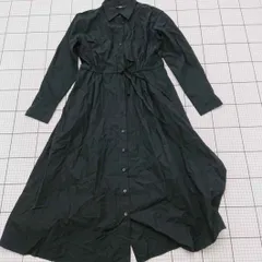 ◇ ⊂ UNIQLO ユニクロ シンプル系 長袖 ロング丈 ワンピース サイズM ブラック系 レディース E  【1509100026174】