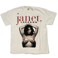 JANET JACKSON ジャネットジャクソン White Tシャツ XL - メルカリ