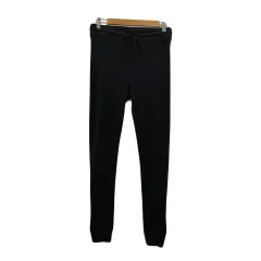 アメリカンイーグル AMERICAN EAGLE パンツ スキニー ジョガー ロング イージー 光沢 ベロア ストレッチ ウエストゴム US M 黒 ブラック